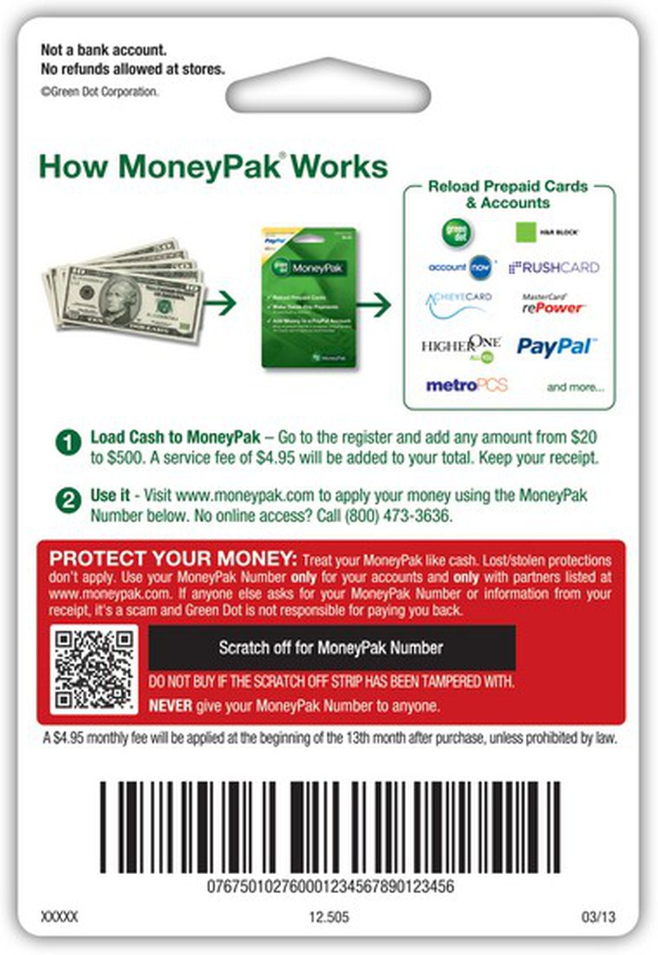 Purchase MoneyPak Cards - Resources at Money on Books