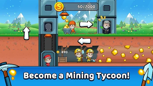 Mining game for android