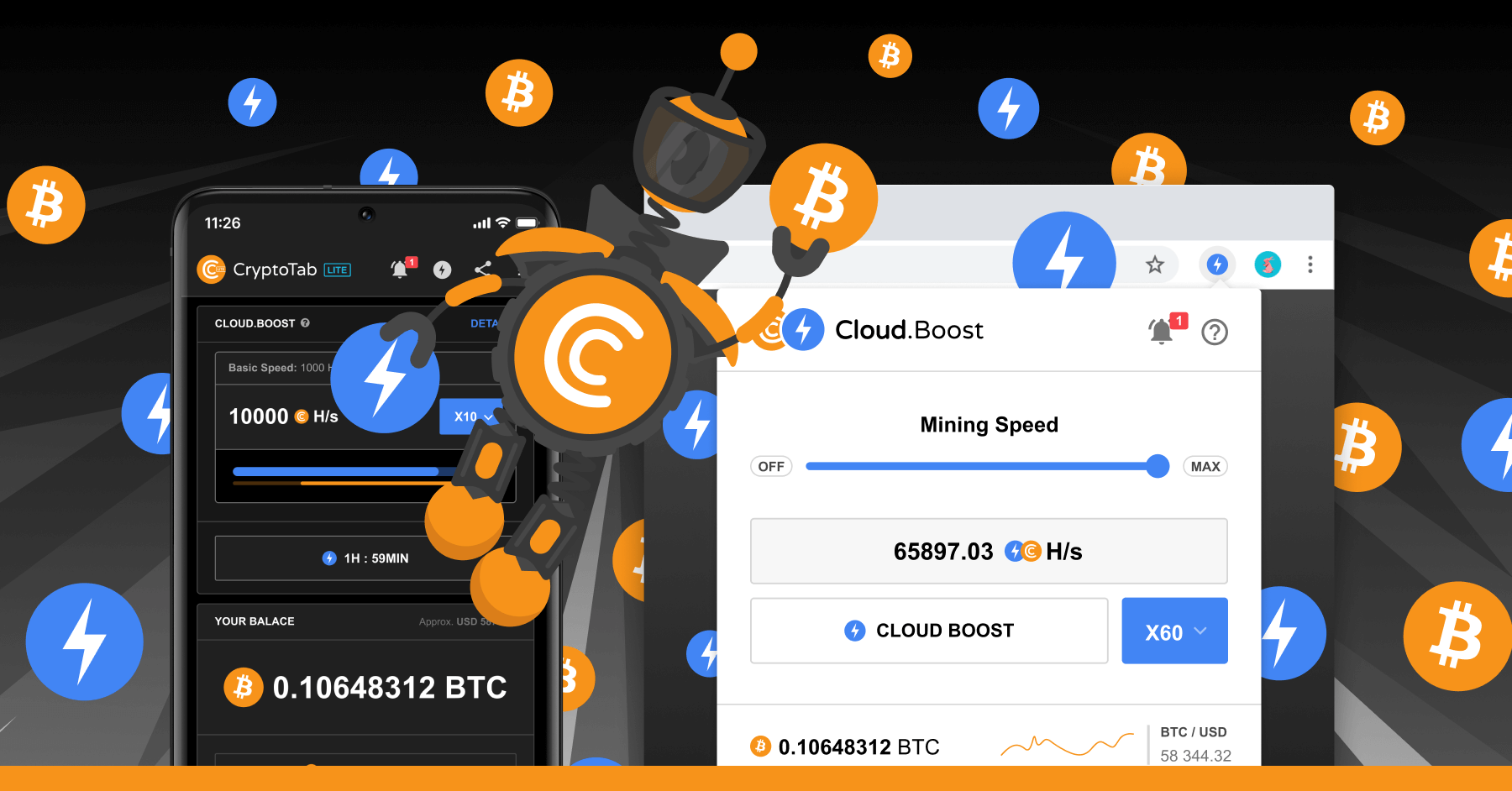 CryptoTab Browser - Easy way for Bitcoin Mining