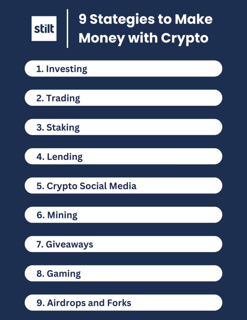Top 10 Ways to Make Money with Cryptocurrency in 
