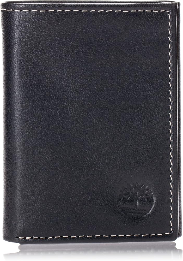 Timberland Men's Leather Trifold Wallet with Id Window - Shopping From USA