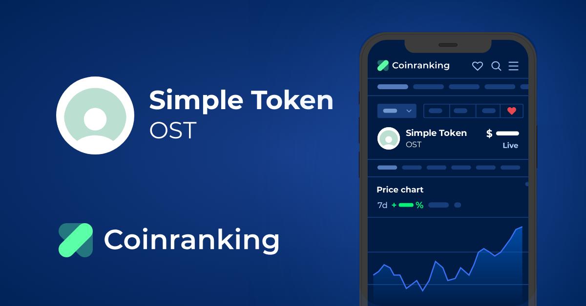 OST price today, OST to USD live price, marketcap and chart | CoinMarketCap