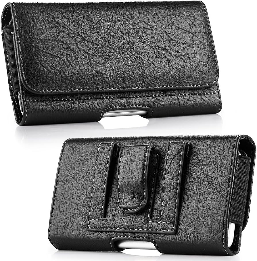 Multipurpose Black Leather Waist Hip Belt Clip-on Wallet Case Pouch – ValueBeltsPlus