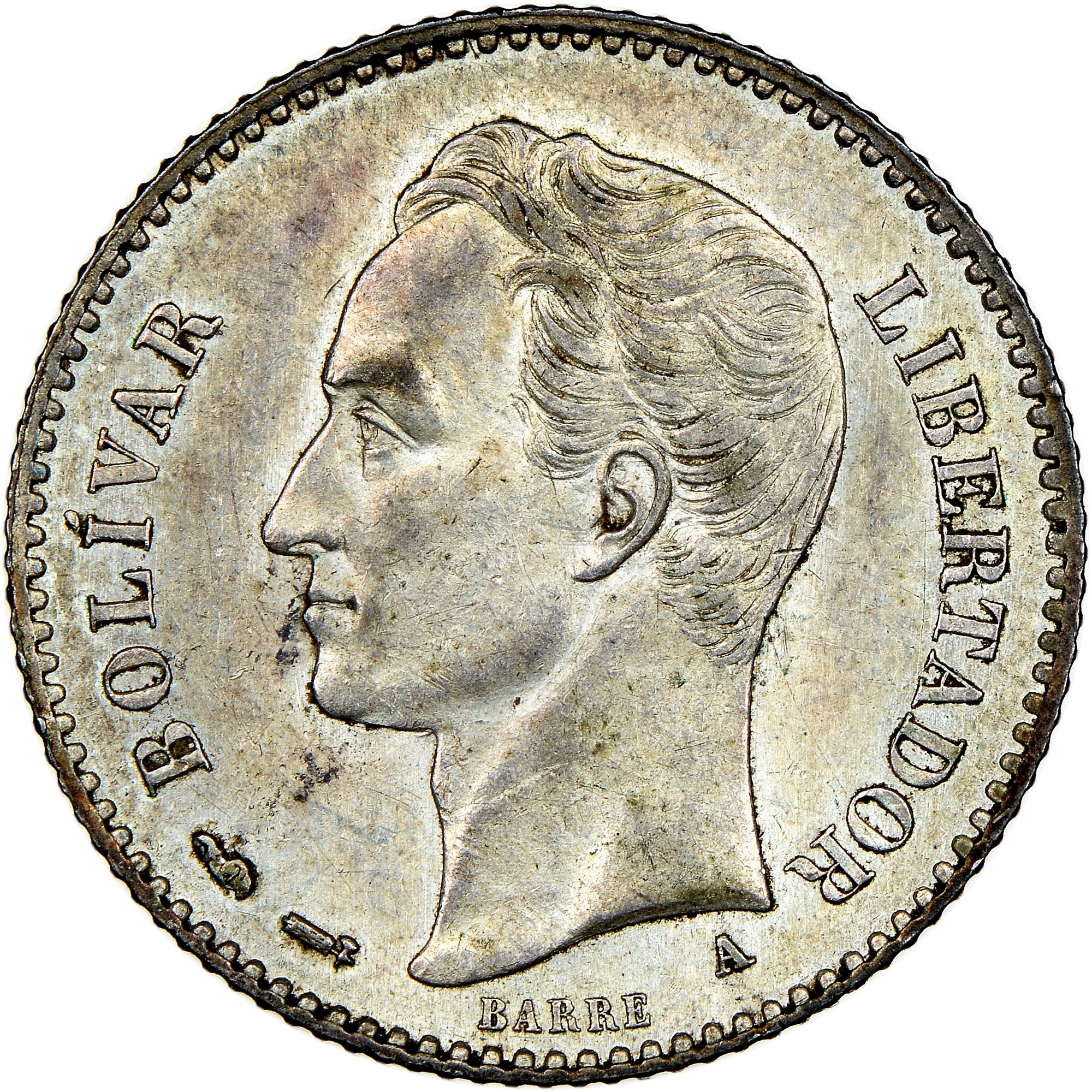 Venezuela 1 Bolivar Used Coin ( Year ) – Banknotecoinstamp