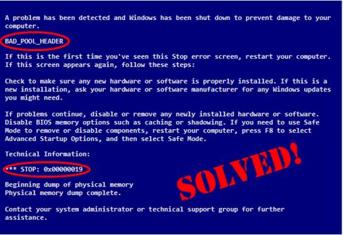 How to Fix Stop BAD_POOL_HEADER Error in Windows