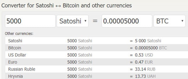 Convert 1 SATS to USD - Satoshi price in USD | CoinCodex