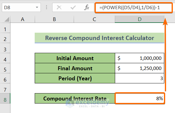 Calculate compound interest in Excel: formula and calculator