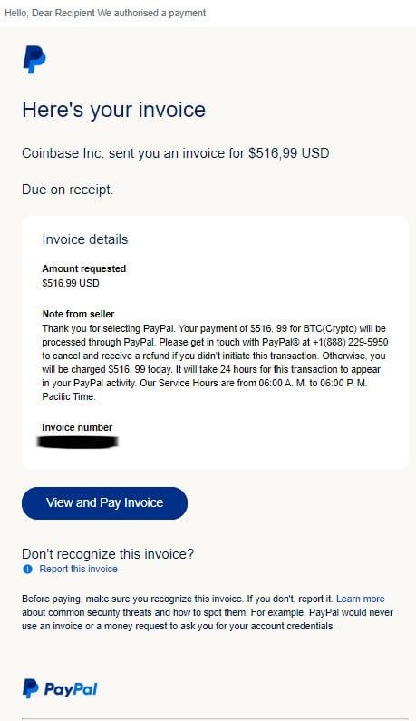 Solved: Payment to Coinbase Global, Inc - PayPal Community