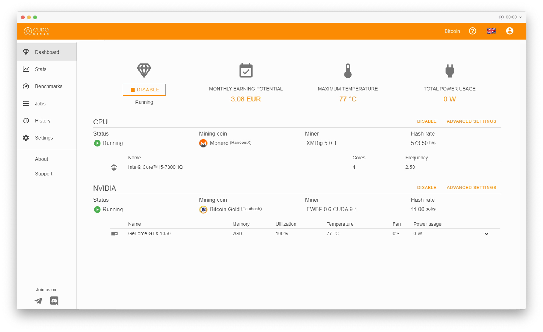 Awesome Miner - Manage and monitor mining operations