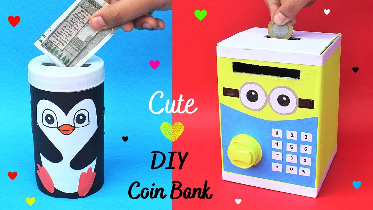20 Fun DIY Piggy Banks that Encourage Saving | Piggy bank diy, Piggy bank, Piggy bank craft
