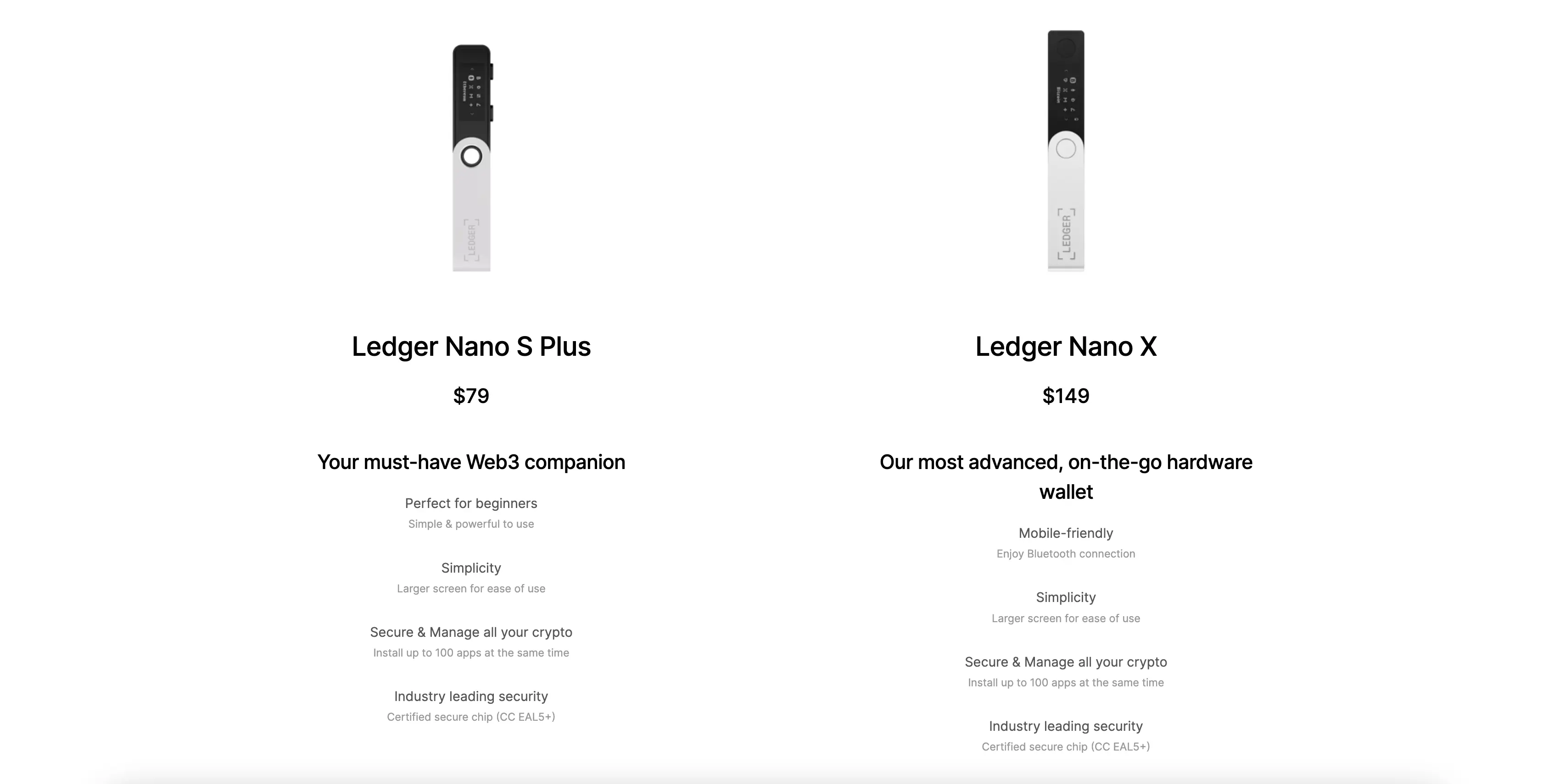 Ledger Nano S Plus vs Ledger Nano X - bitcoinhelp.fun