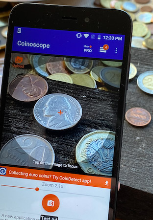 Coinoscope: Visual search engine for coins / Identify coins by image