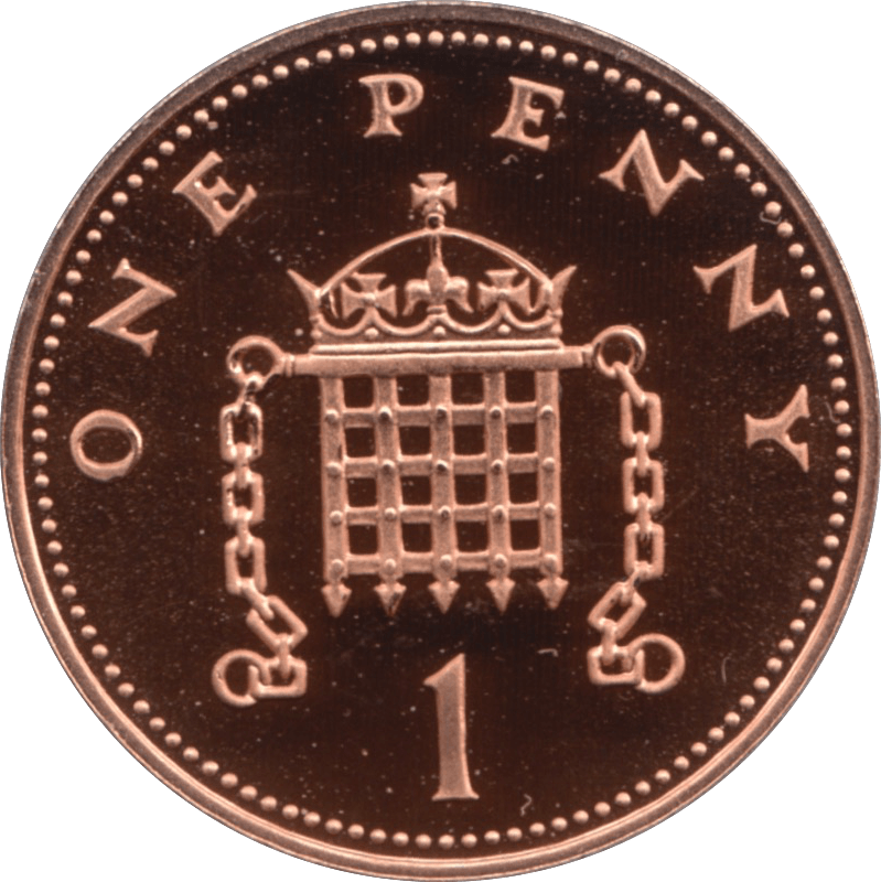 Portcullis and Chains Queen Elizabeth II 1p - 20p Coin - Mintage: TBC