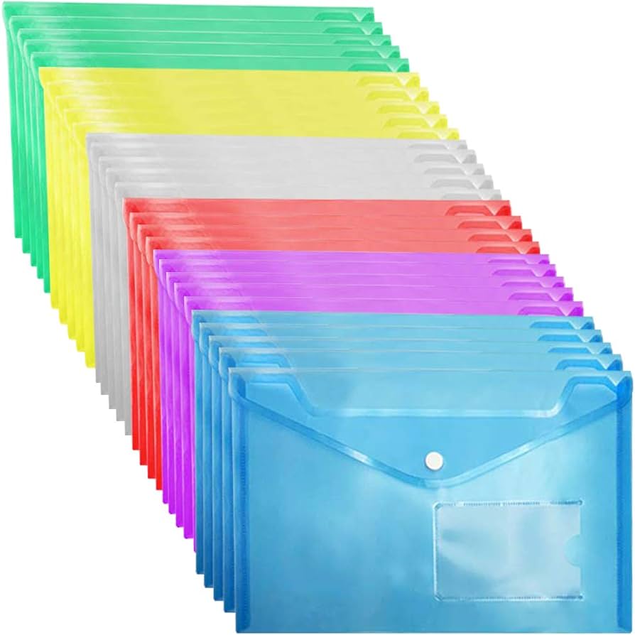 A5 clear plastic wallets | CPW3 | Shaw's Election Supplies