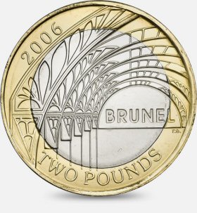 * 2 Pounds Great Britain 