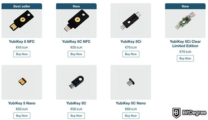 Buy Yubico - YubiKey 5 Series NFC in New Zealand – Shop - Easy Crypto NZ