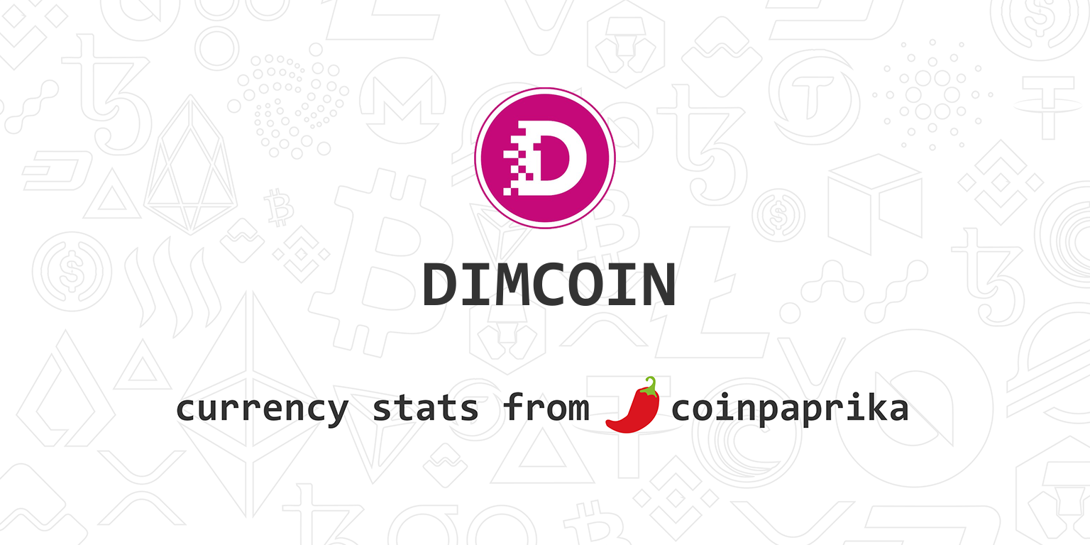 DIMCOIN Price Today - DIM Coin Price Chart & Crypto Market Cap