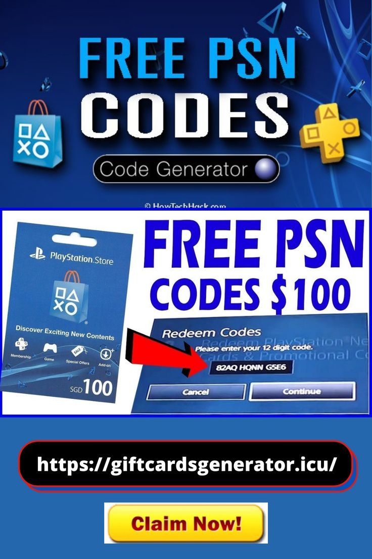 FREE PSN GIFTCARD | Gift card generator, Free gift card generator, Free gift cards