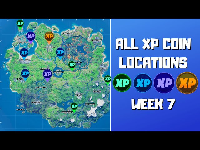 Fortnite Season 4 XP Coins Locations - Maps for All Weeks! - Pro Game Guides