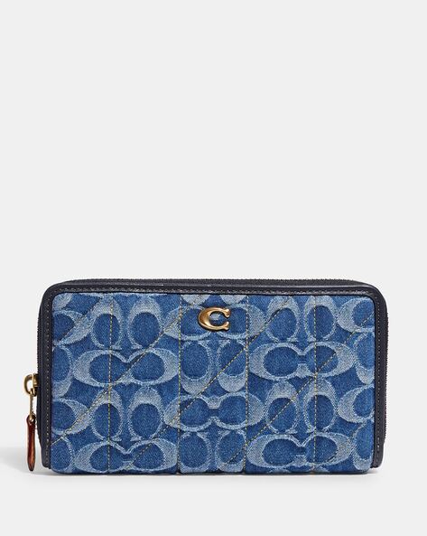 Buy Coach Bandit Medium Wallet | Blue Color Women | AJIO LUXE