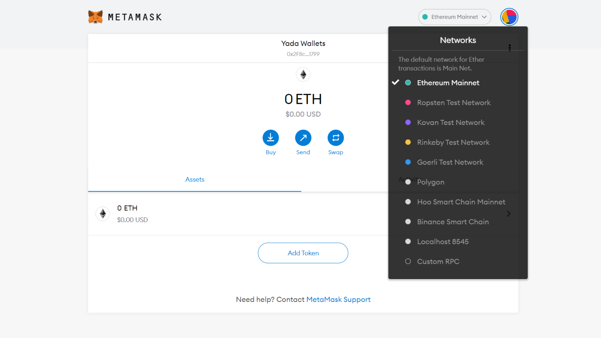 How to add Energy Web Chain (EWT) to MetaMask - DC