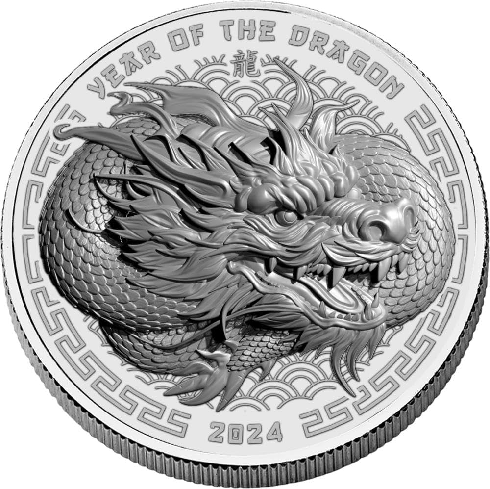 1 oz Australian Lunar Year of the Dragon Silver Coin - Tavex Norway