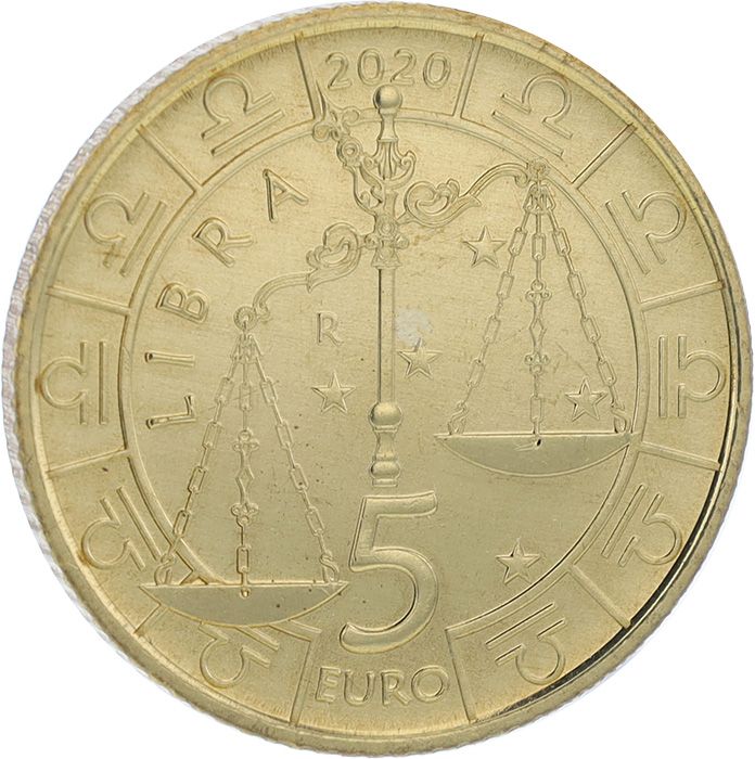San Marino 5 Euro Zodiac Libra - San Marino - Country | Eurocoinhouse
