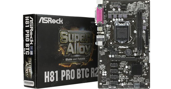 Motherboard specification ASRock H81 Pro BTC R