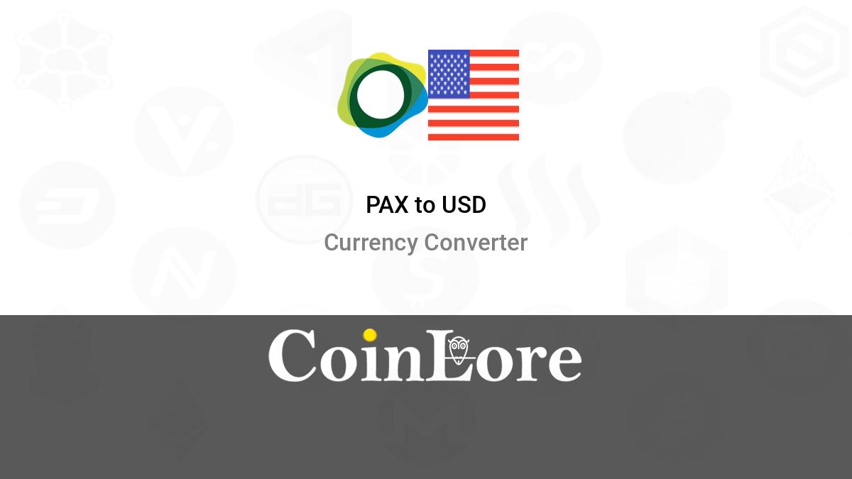 Buy Pax Dollar (USDP) with USD
