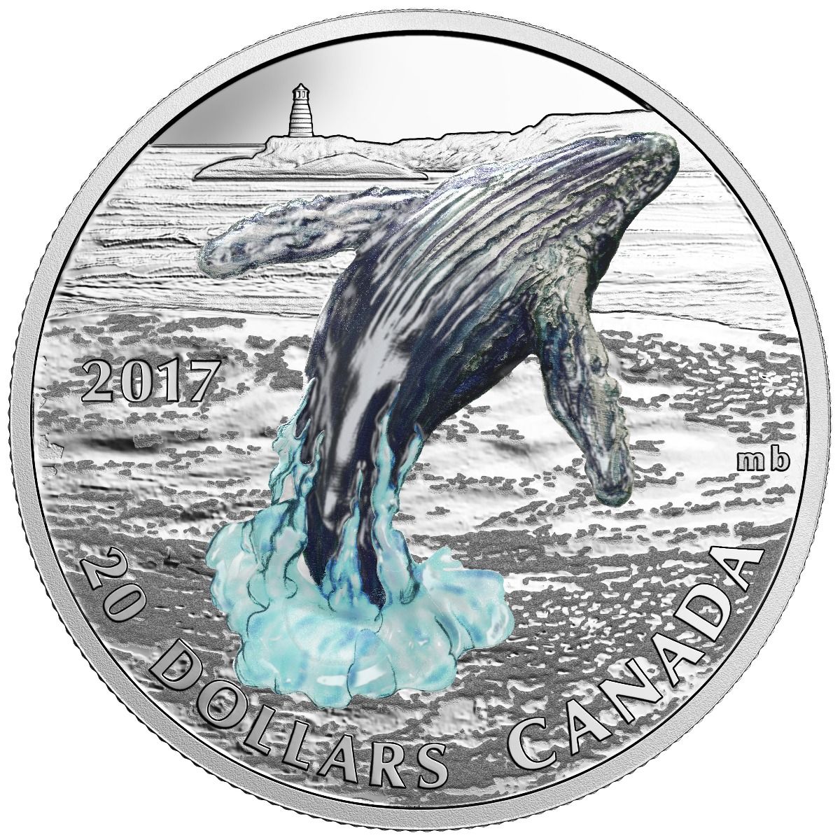 Australia $1 1oz Silver Antarctic Humpback Whale BU