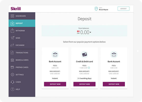 Instantly buy crypto­­currency from a trusted e-wallet | Skrill