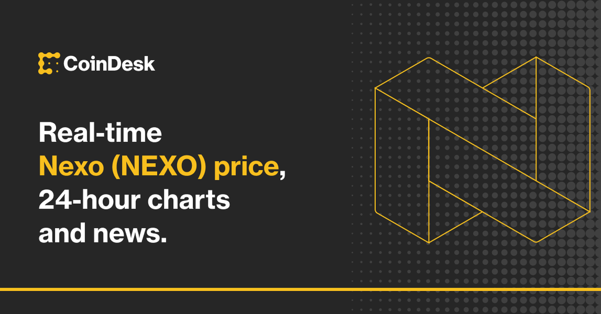 Nexo price today, NEXO to USD live price, marketcap and chart | CoinMarketCap