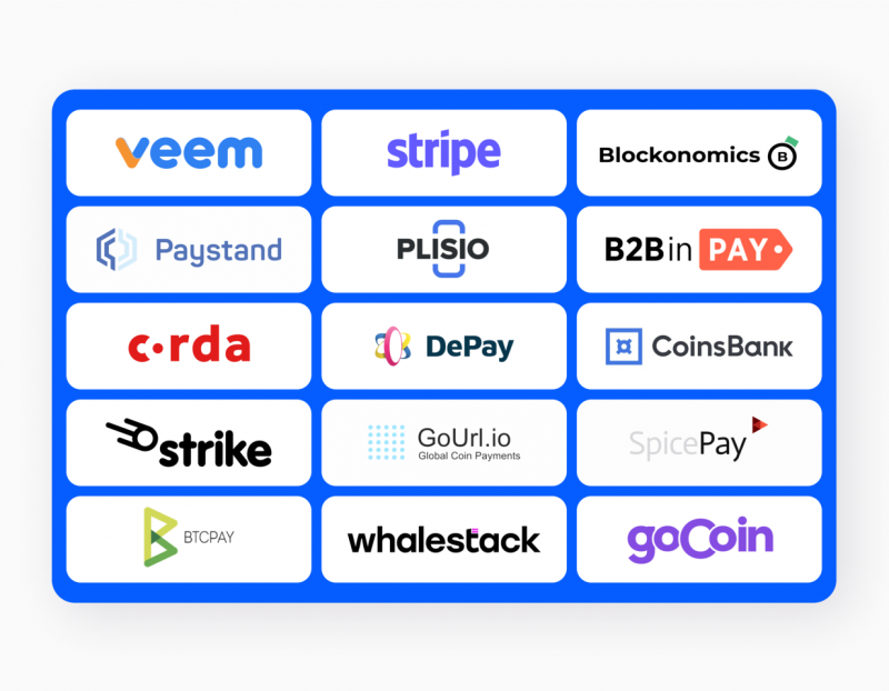 9 best cryptocurrency payment gateways for international business | BVNK Blog