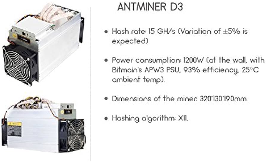 Bitmain Antminer D3 (Gh) - bitcoinhelp.fun