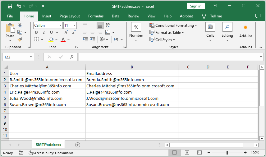 Office Groups change Primary SMTP Address