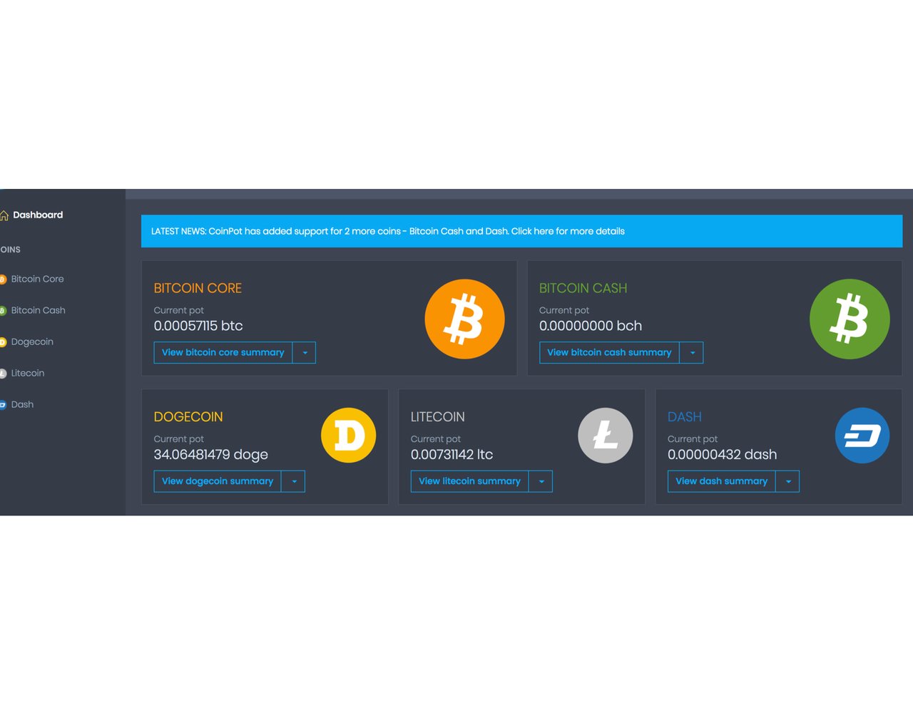 mining bitcoin litecoin doge dash coinpot | bitcoinhelp.fun - BIGGEST MAKE MONEY FORUM ONLINE