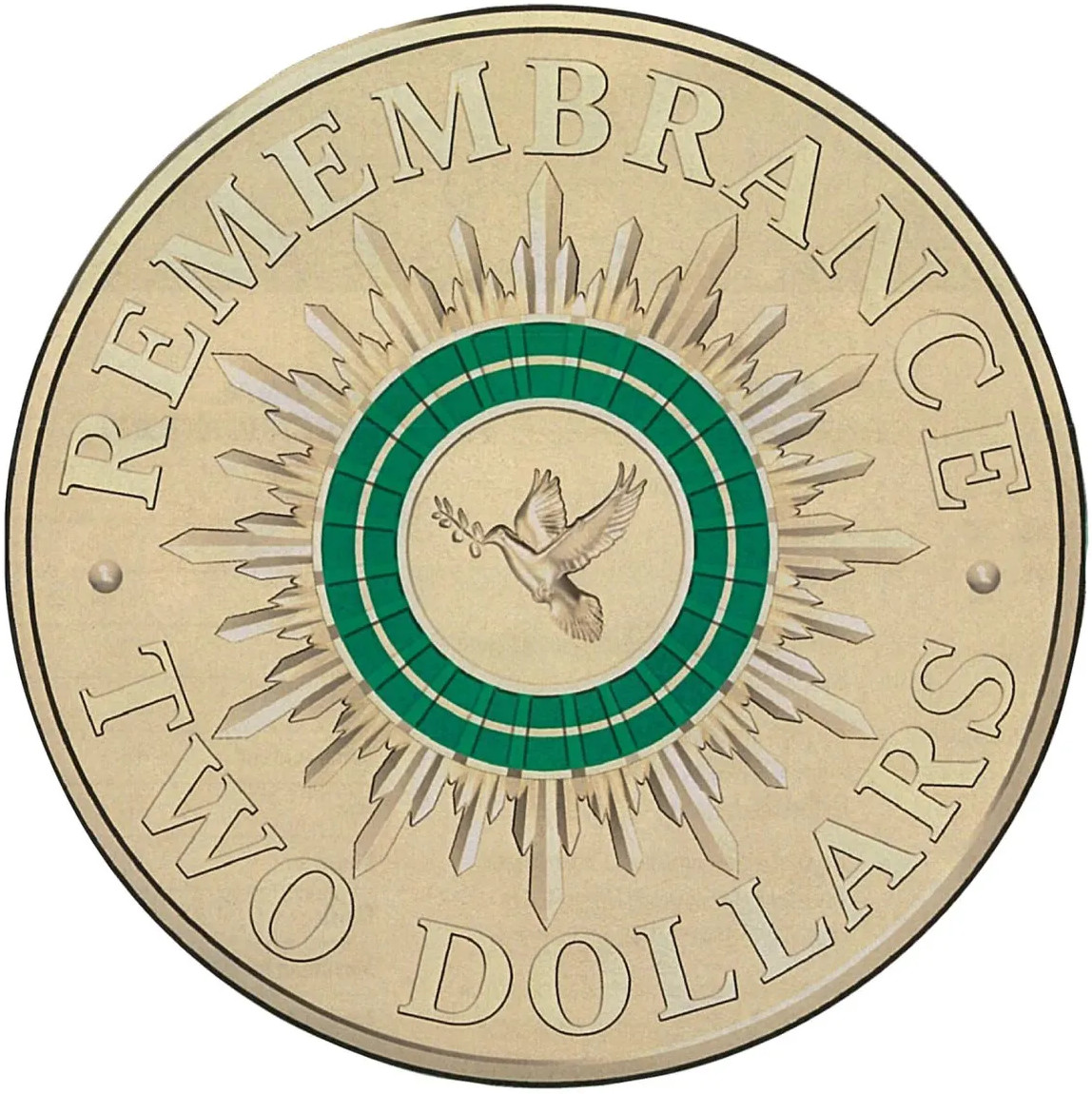 $2 Coloured Coin - Australian Olympic Team - YELLOW