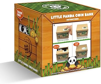 Little Panda Piggy Bank | Arbutus Crafts