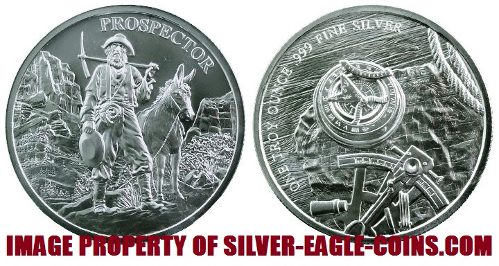 Engelhard Prospector 1 Oz. Silver Round