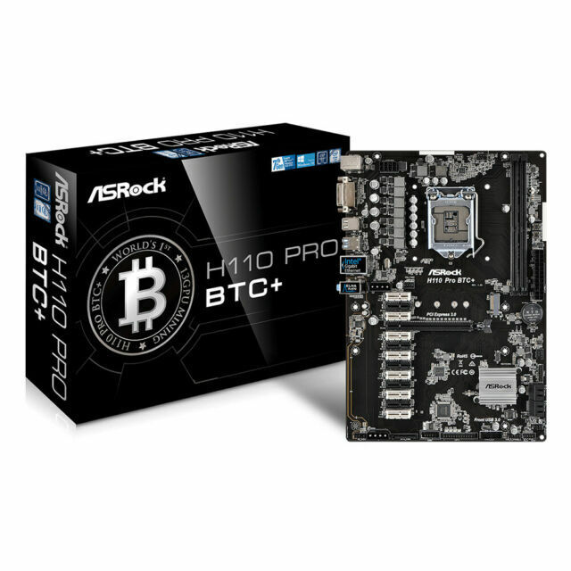 ASRock H Pro BTC+ 13GPU Mining Motherboard for Cryptocurrency - Central Valley Computer Parts