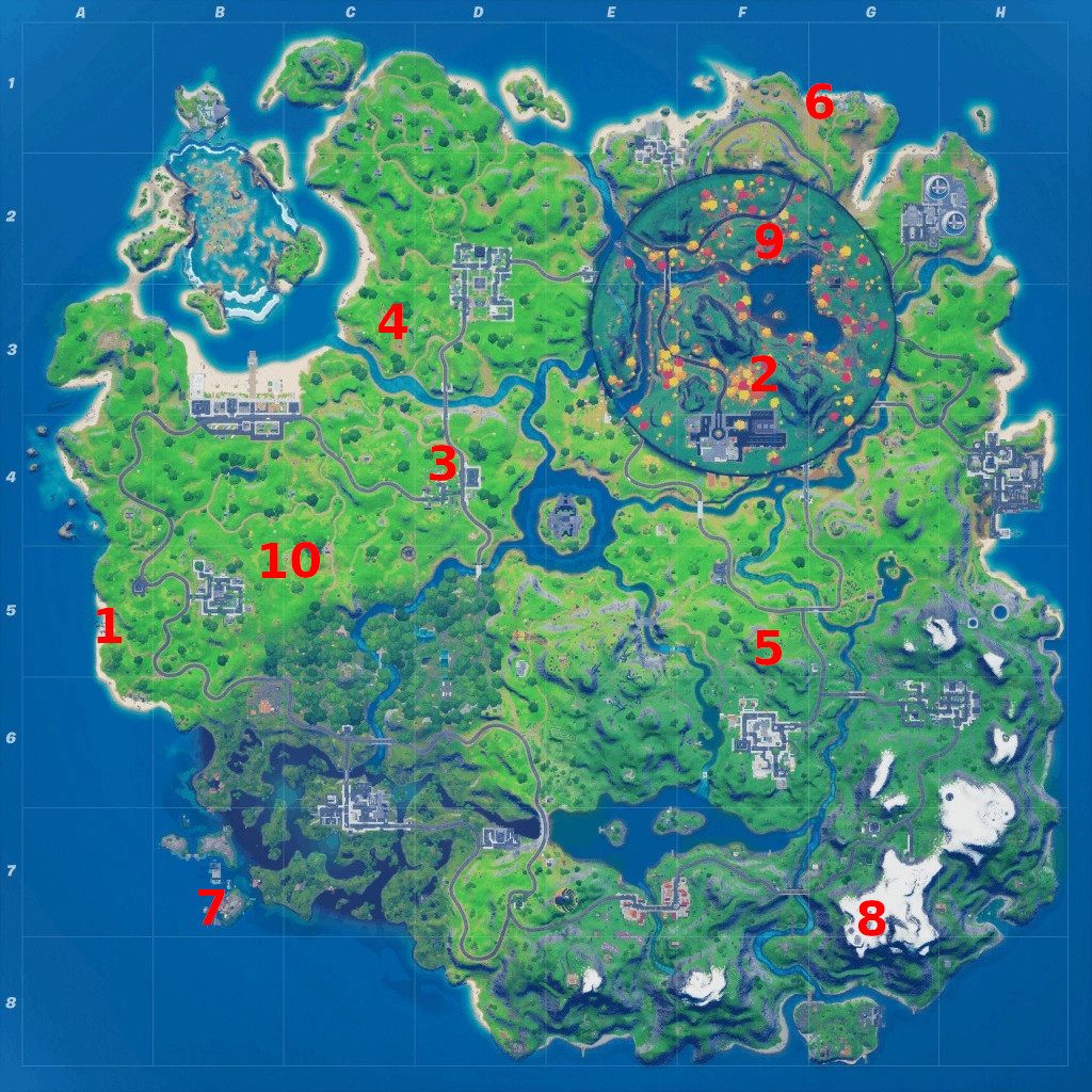 Every Week 6 XP Coin Location in Fortnite Season 4