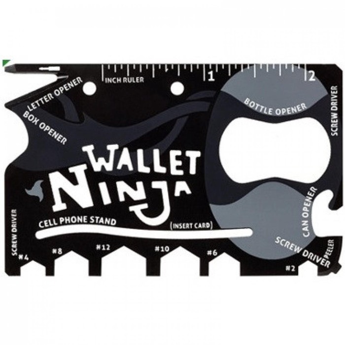 Wallet Ninja 18 Tools Set - Tanziilaat