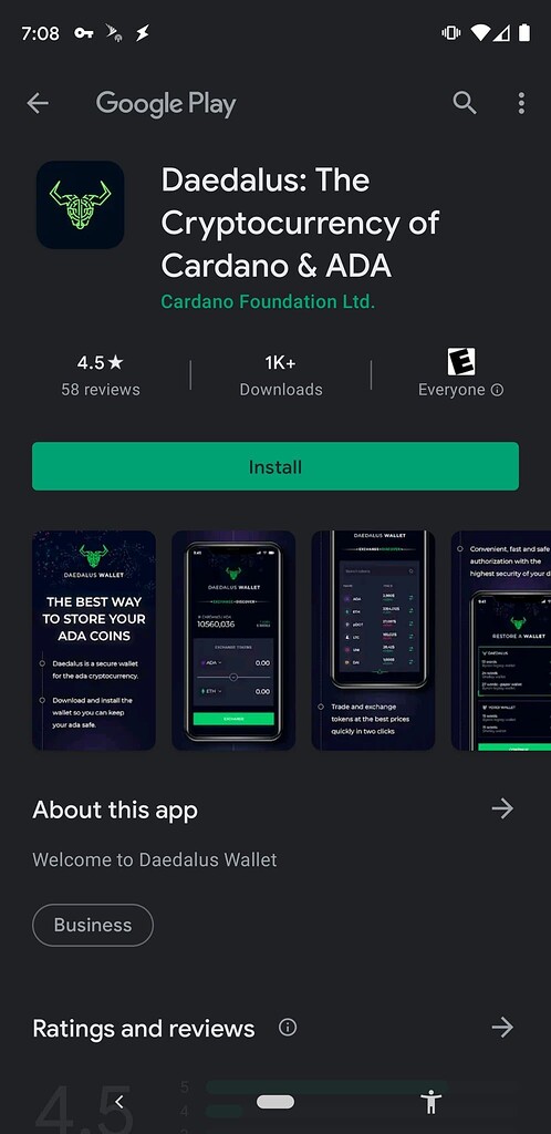 Daedalus Wallet - Secure ADA Cardano APK (Android App) - Free Download
