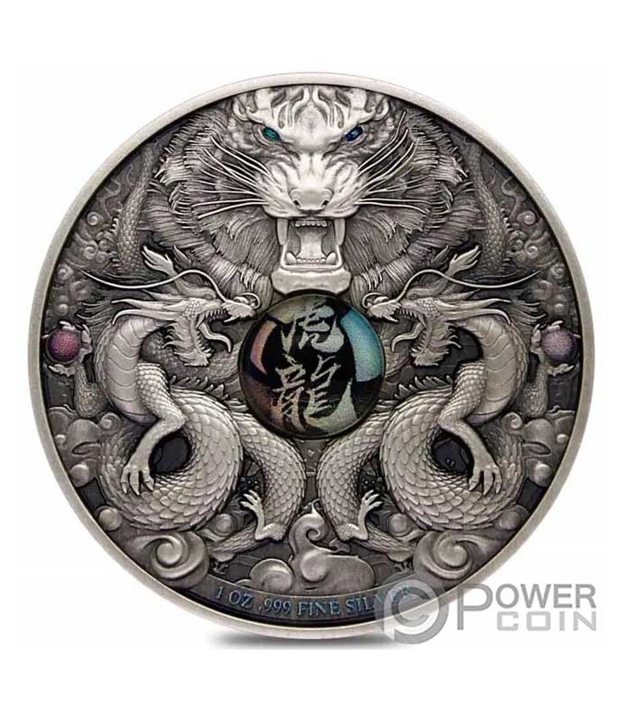 Dragon & Tiger 2oz Silver Proof High Relief Coin - MyGold