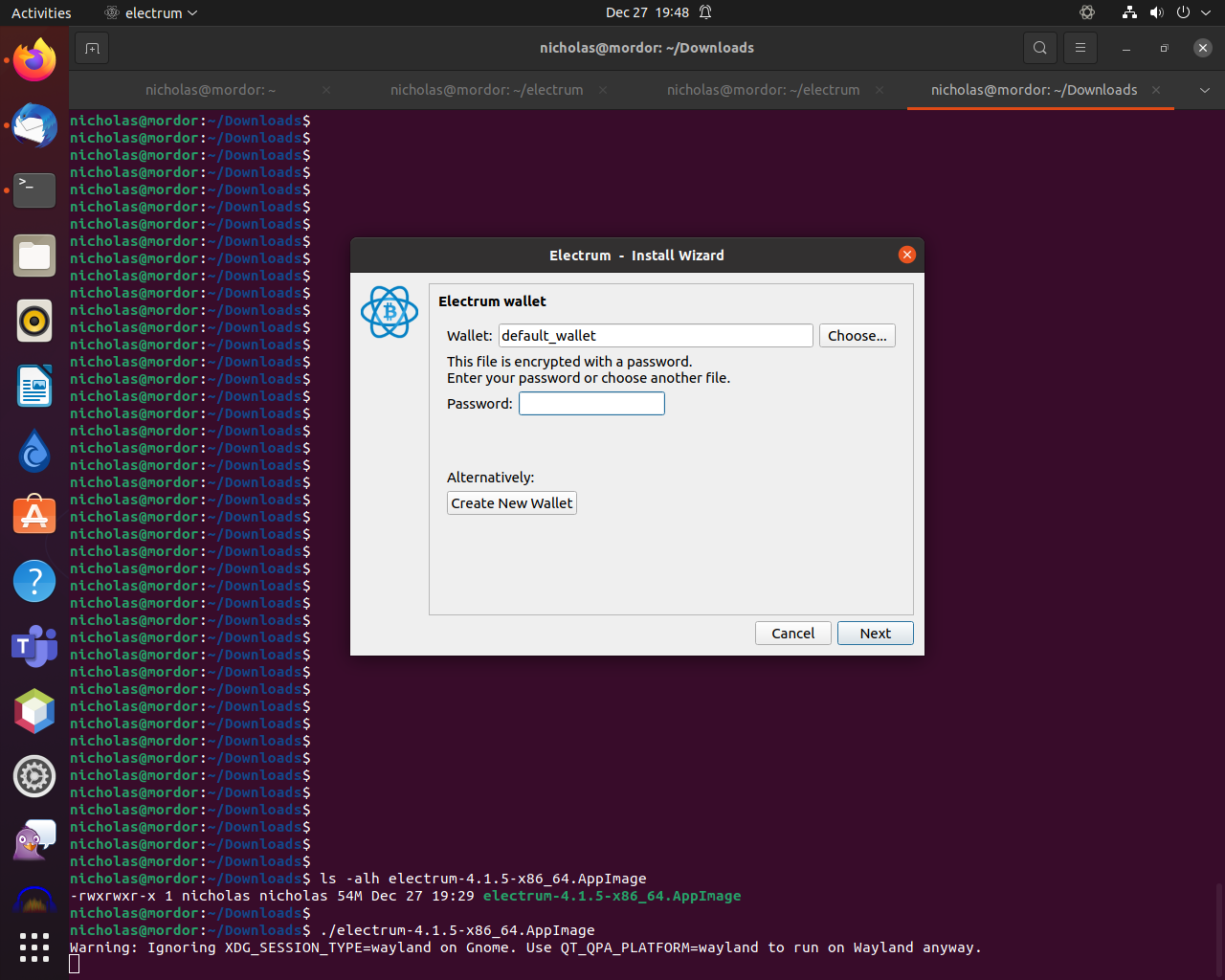 Install electrum wallet ubuntu / 