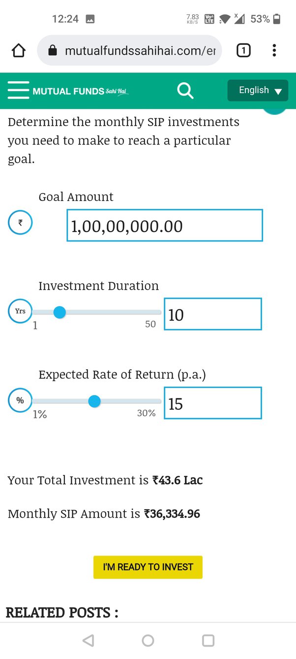 SIP Calculator - Mutual Fund SIP Calculator Online |ICICI Prudential MF