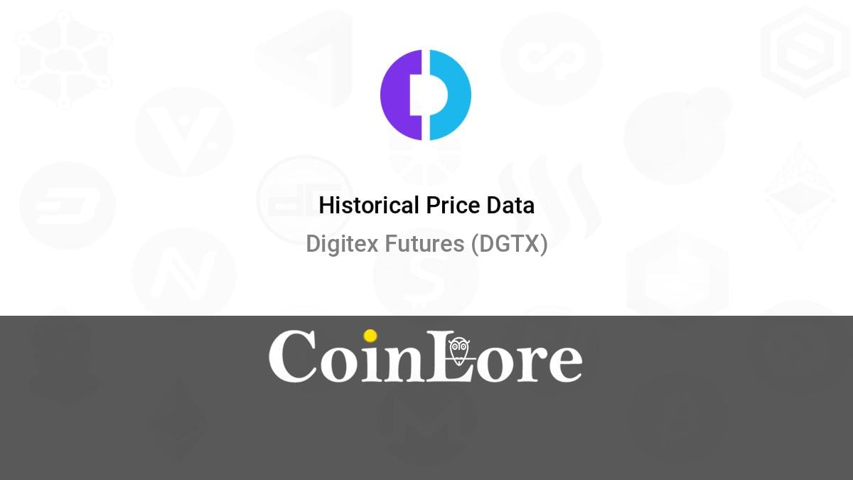 Digitex Token (DGTX) Price History - BitScreener