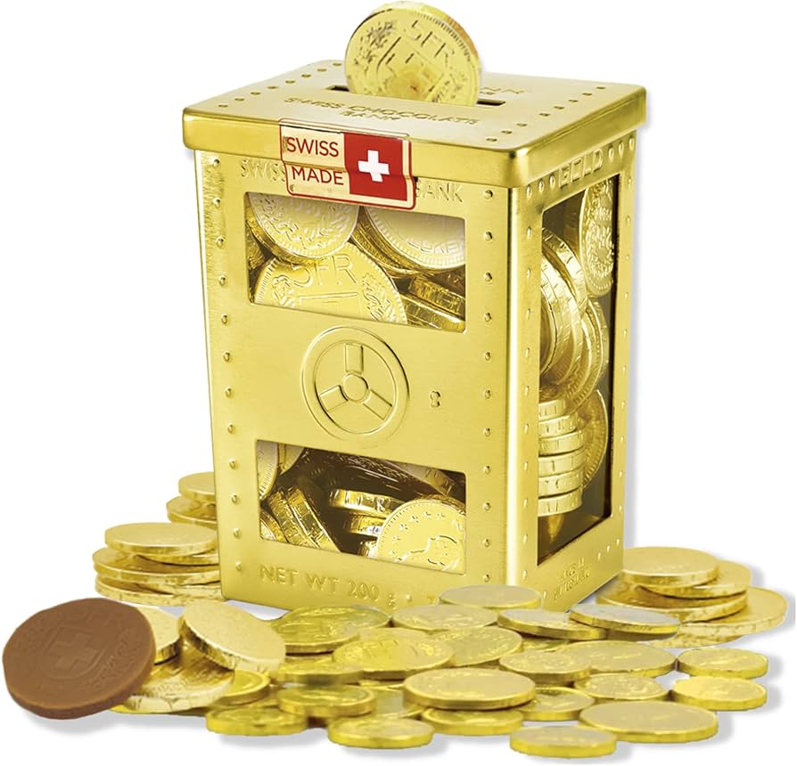 Small Gold Chocolate Coins pc is simple modern style