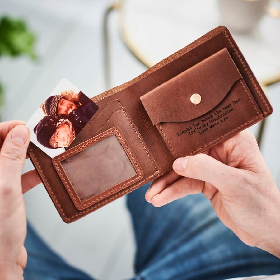 Men's Personalised Leather Wallets | Dents