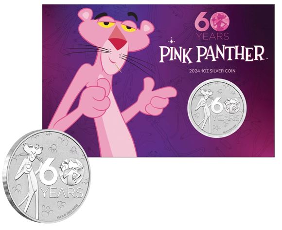 Tuvalu Pink Panther Minted Mini 1 oz Silver Coin | Gold & Silver Canada